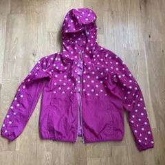 水玉模様フード付きジャケット