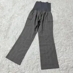 【c5047】✨美品✨a.i.n マタニティパンツ　グレー　ウエストゴム