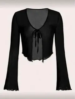 SHEIN 黒 シースルー キャミソール レース シーイン y2k グランジ