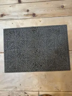 L.L.Bean ドアマット　雨　泥落としマット　　リーフ柄　カーキ