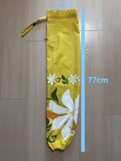 パウケース イエロー 花柄