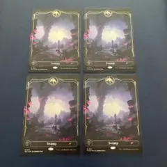 MTG foil 英語版 沼 Swamp Avon 0003 SLP ⑤ - メルカリ
