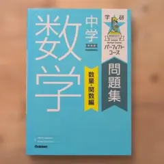 【状態良好】秋の定期テスト・高校受験対策にパーフェクトコース中学数学 数量関数編