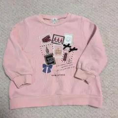 KUMIKYOKU ピンク トレーナー 100cm