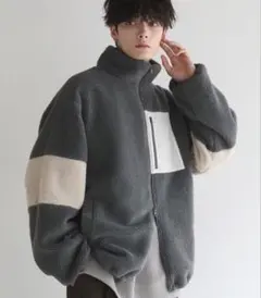 ETELIO フリースジャケット グレー M