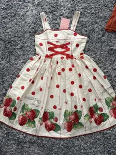 新品シャーリーテンプル130 いちご　jsk