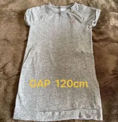 GAP グレー 半袖ワンピース 120cm6～7歳サイズ