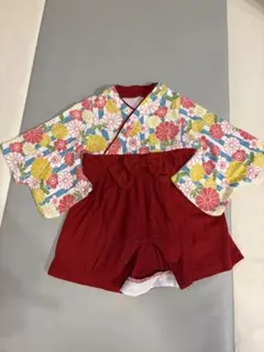 花柄着物風ベビー服 70