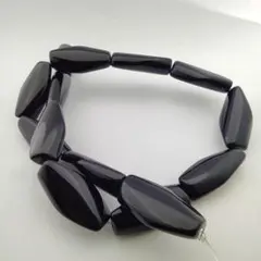 10049_オニキス レクタングルツイスト 29mm 1連