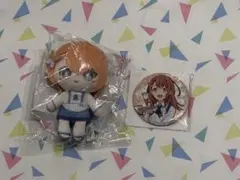 プロセカ はぴこれくじ A賞 花里みのり ぬいぐるみ 缶バッジセット