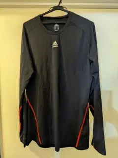 【早い者勝ち】adidas 長袖Tシャツ XL ブラック/レッド