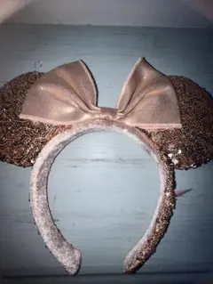 ミニー耳カチューシャ ビーズ装飾付き