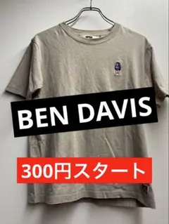 BEN DAVIS ベンデイビス　 刺繍バックプリントTシャツ M