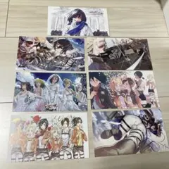 進撃の巨人　DVD 特典　ポストカード　イラストカード　7枚セット　②
