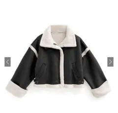 ムートンボアライダースジャケット　k9332f