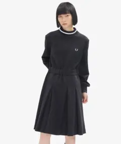 FRED PERRY 長袖　ひざ丈　ワンピース