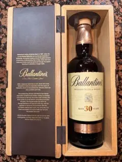 空瓶 Ballantine's 30年 ブレンデッドスコッチウイスキー 木箱入り