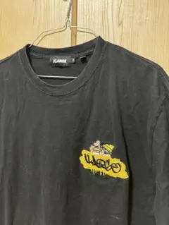 XLARGE 黒 Tシャツ 刺繍ロゴ