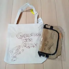 おさるのジョージ メッセンジャーバッグ他【新品】