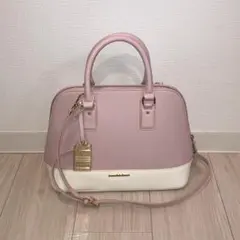 【未使用】サマンサアンドシュエット バイカラー　2wayバッグ　ピンク