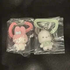 サンリオ カラフルカラビナマスコットチャーム　ポチャッコ、マイメロディ 2点