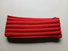 【未使用】ファスナーペンケース レッド（Zipit風 ）