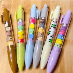 ボールペン　ビーズ付き　6本