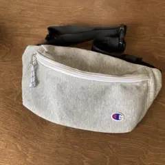 チャンピオン ウエストポーチ グレー ボディバッグ シンプル ロゴ 美品