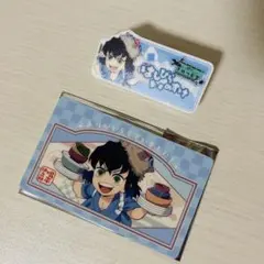 きめつ食堂 嘴平伊之助 ネームプレート風バッジ ノベルティカードセット