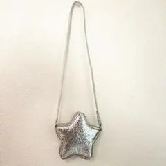 H&M 星型　バッグ　 グリッター ポシェット シルバー　ラメ　スター　キッズ