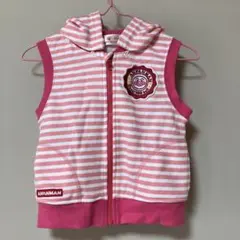 アンパンマン フード付きベスト ピンク 90サイズ