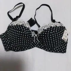 黒白水玉ブラジャー A75サイズ