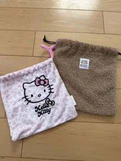 キティちゃん巾着袋二つセット