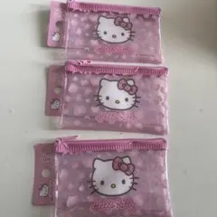 ハローキティ ポーチ 3個セット　ダイソー　DAISO