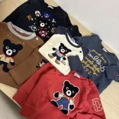 ミキハウスダブルビー　トレーナー厚手5着まとめ売り