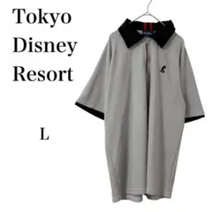 【東京ディズニーリゾート】 トップス ポロシャツ ハーフジップ 半袖 刺繍 Lのサムネイル