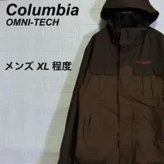 コロンビア マウンテンジャケット OMNI-TECH 刺繍ロゴ 茶 XLのサムネイル