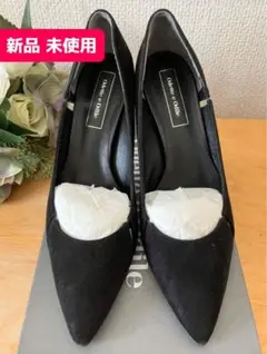 【美品】Odette e Odile 黒 スエード ヒール 9cm