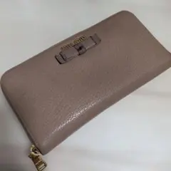 miu miu 長財布 ラウンドファスナー リボンのサムネイル