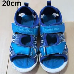 スーパースター　青 20cm サンダル　ムーンスター