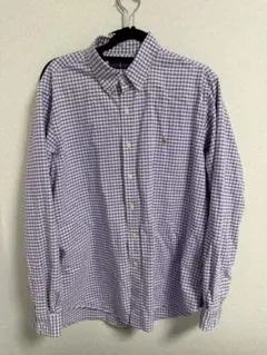 Ralph Lauren ギンガムチェックシャツ　パープル