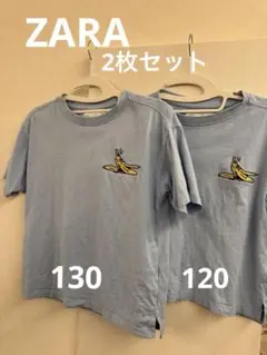 ZARA バナナ刺繍 Tシャツ 2点セット