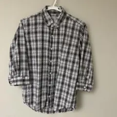 メンズ　CLOSSH I チェック柄 COOLMAX 7分袖シャツ