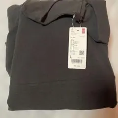 UNIQLO ジャージーバルーンワンピース ノースリーブ ブラック L
