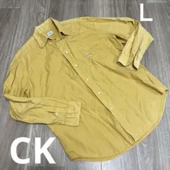CK カルバンクライン　黄色シャツ　古着屋購入Ｌ
