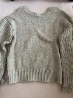 niko and... 淡いグリーン ニットセーター