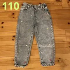 SHEIN 刺繍入りデニムパンツ 6Y