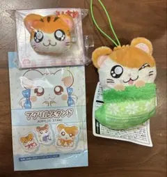 ハム太郎　トラハムちゃん　とんがりくん　アクスタヘアクリップ　あったかマスコット
