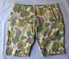 Mサイズ BEAMS カモフラ ハーフパンツ ストレッチ マルチカラー