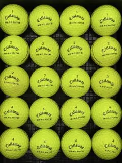 キャロウェイ　ERCソフト　ゴルフボール　20個　イエロー　ロストボール